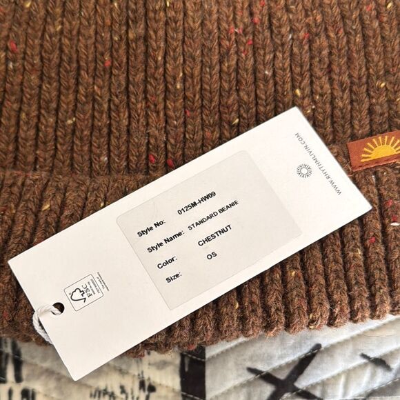 Rhythm Brown Knit Beanie - Picture 6 of 6